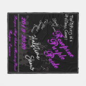 Top 3 Plays in einem Football Game Fleece Blanken (Vorderseite (Horizontal))