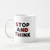 Top A Twink (Stopp and Think) Funny Kaffeetasse (Links)