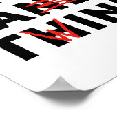 Top A Twink (Stopp and Think) Funny Poster (Ecke)