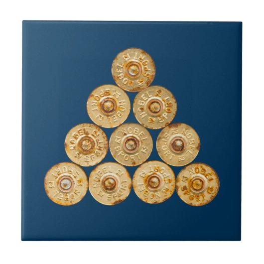 Top Ansicht der Jagdpatronen Fliese (Vorderseite)