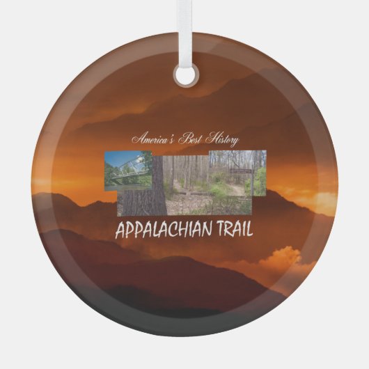 TOP Appalachian Trail Glass Ornament (Vorderseite)