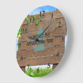 TOP Appalachian-Trail-Wanderer Große Wanduhr (Winkel)