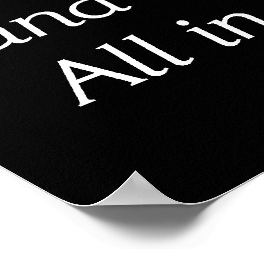 TOP Ballet Slogan Poster (Ecke)