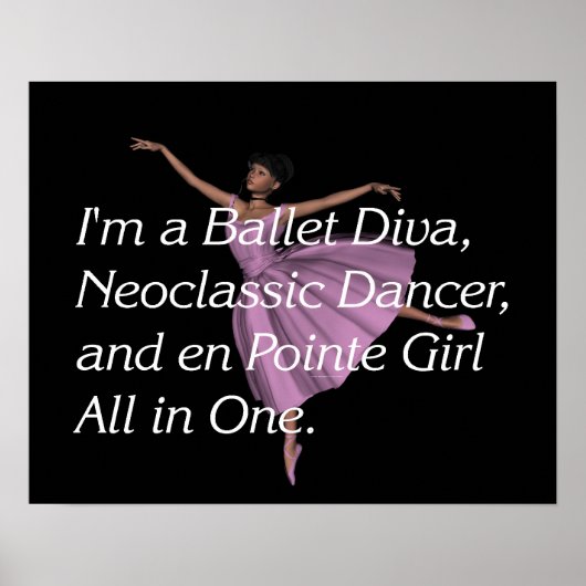 TOP Ballet Slogan Poster (Vorne)