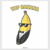 Top Banana Aufkleber (Blatt)