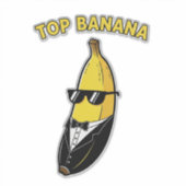 Top Banana Aufkleber (Vorderseite)