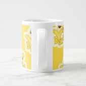 Top Banana Fun Motivierend-Gelb-Toon-Muster Jumbo-Tasse (Rückseite)