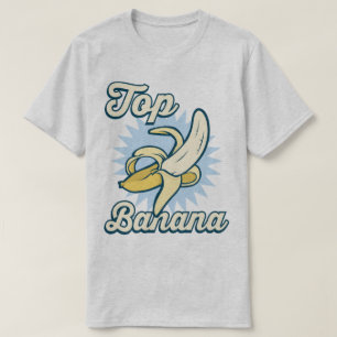 Top Banana Nummer 1 Funny Retro Slogan T - Shirt