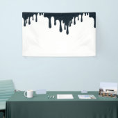 Top-Banner für Kohle-Tropfen - Modernes Schwarz & Banner (Messeveranstaltung)