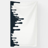 Top-Banner für Kohle-Tropfen - Modernes Schwarz & Banner (Vertikal)