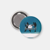 TOP Baseball-Slogan Magnet (Vorderseite/Rückseite)