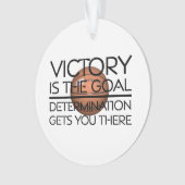TOP Basketball Sieg Slogan Ornament (Vorderseite)