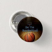 TOP Basketball Slogan Button (Vorne & Hinten)