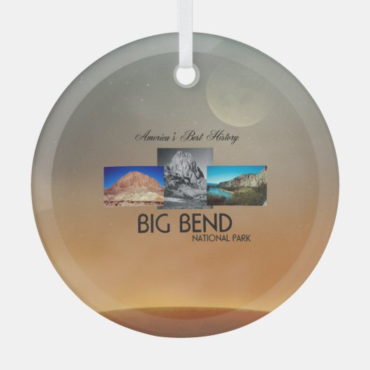 TOP Big Bend Glass Ornament (Vorderseite)