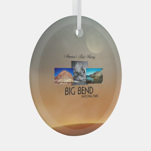 TOP Big Bend Glass Ornament (Vorderseite Rechts)