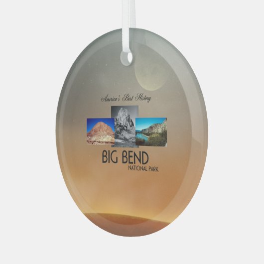 TOP Big Bend Glass Ornament (Vorderseite links)