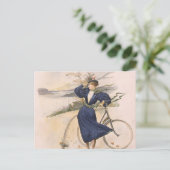 TOP Biking Beauty Postkarte (Stehend Vorderseite)