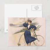TOP Biking Beauty Postkarte (Vorne/Hinten)