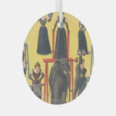 TOP Bodybuilding Girl Glass Ornament Aus Glas (Vorderseite Rechts)