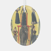 TOP Bodybuilding Girl Glass Ornament Aus Glas (Vorderseite links)