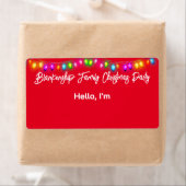 Top Border Christmas Lights Paper Name Markierung (Insitu)