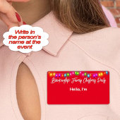 Top Border Christmas Lights Paper Name Markierung