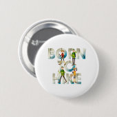 TOP Born to Hike Knöpfe Button (Vorne & Hinten)