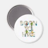 TOP Born to Hike Magnete Magnet (Vorderseite/Rückseite)