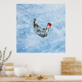 TOP Born to Snowboard Poster (Küche)