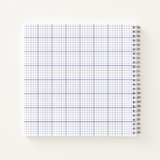 Top Bound Graph Paper for Lefties Notizblock (Rückseite)