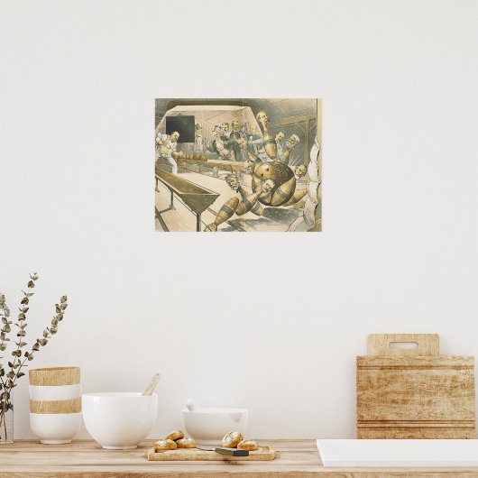 TOP Bowling Old School Poster (Küche)