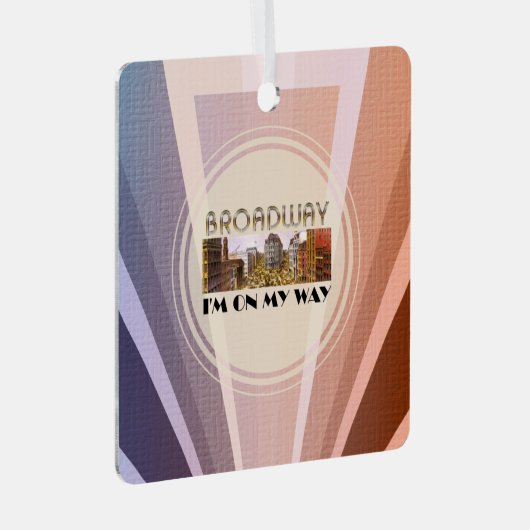 TOP Broadway Star Metal Ornament (Vorderseite Rechts)