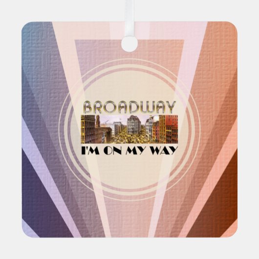TOP Broadway Star Metal Ornament (Vorderseite)