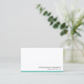 Top Business Cards Elegantes einfaches Template Visitenkarte (Stehend Vorderseite)