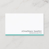 Top Business Cards Elegantes einfaches Template Visitenkarte (Vorderseite)