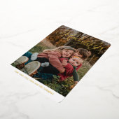 Top Caption Happy Holidays Foil Holiday Card Folieneinladung (Gedreht)