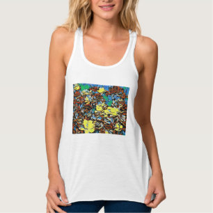 Top Carnation Racerback (weiß) mit Traumwirkung