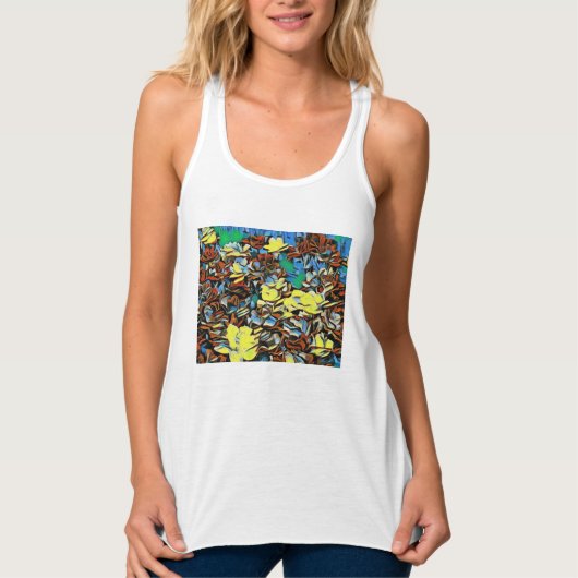 Top Carnation Racerback (weiß) mit Traumwirkung (Vorderseite)