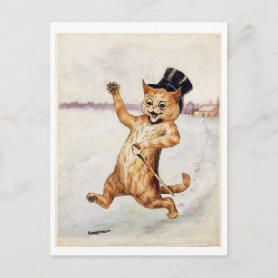 Top Cat! von Louis Wain Holiday Postcard Feiertagspostkarte
