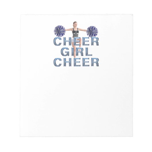 TOP Cheer Girl Cheer Notizblock (Vorderseite)