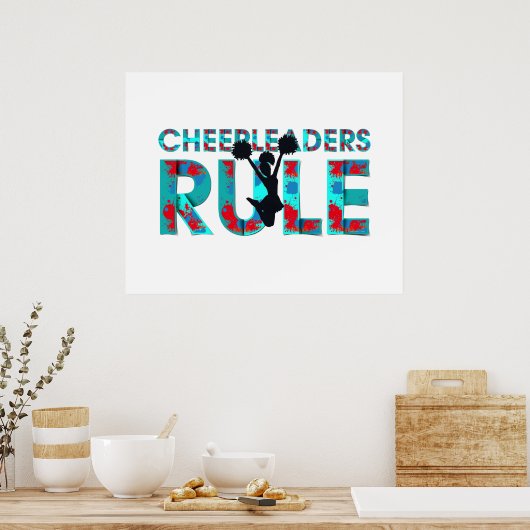 Top Cheerleader Rule Poster (Küche)