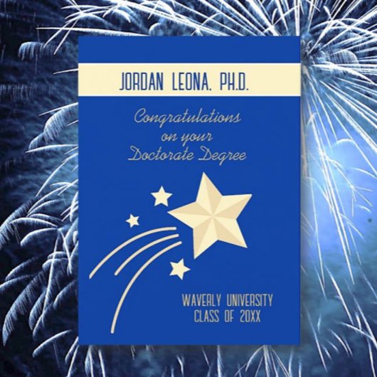 Top Choice! Doctorate Abschluss Card (Ph.D.) Karte