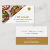 Top Class Restaurant Business Card Visitenkarte (Vorne/Hinten)