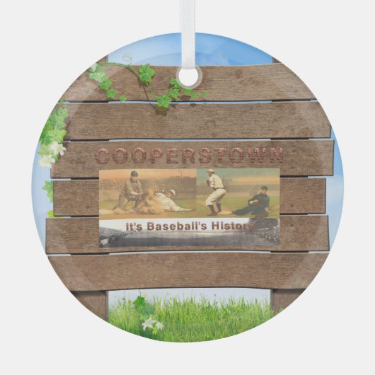 TOP Cooperstown Glass Ornament Aus Glas (Vorderseite)