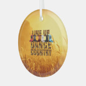 TOP Country Line Tance Glass Ornament (Vorderseite links)