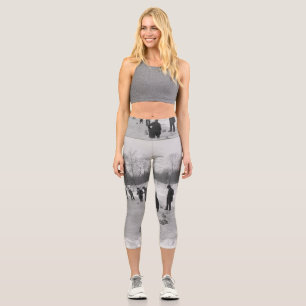 TOP Curling Alte Schule Capri Leggings