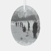 TOP Curling Old School Glass Ornament Aus Glas (Vorderseite links)