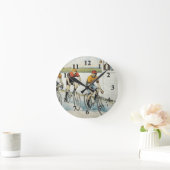 TOP Cycling Old School Runde Wanduhr (Zuhause)