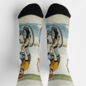 TOP Cycling Old School Socken (Oben)