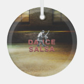 TOP Dance Salsa Glas Ornament (Vorderseite)